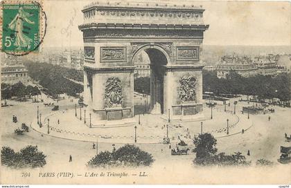 CPA PARIS Arc de Triomphe