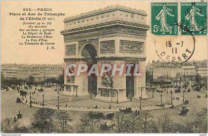 CPA PARIS-Arc de Triomphe