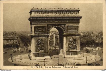 CPA Paris Arc de Triomphe