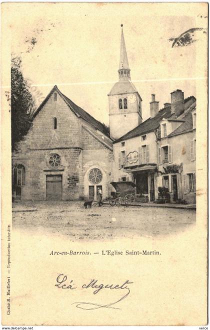CARTE POSTALE ANCIENNE DE ARC EN BARROIS  - L'EGLISE SAINT MARTIN