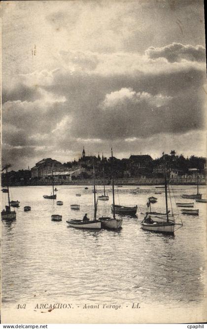 CPA Arcachon Avant l'orage