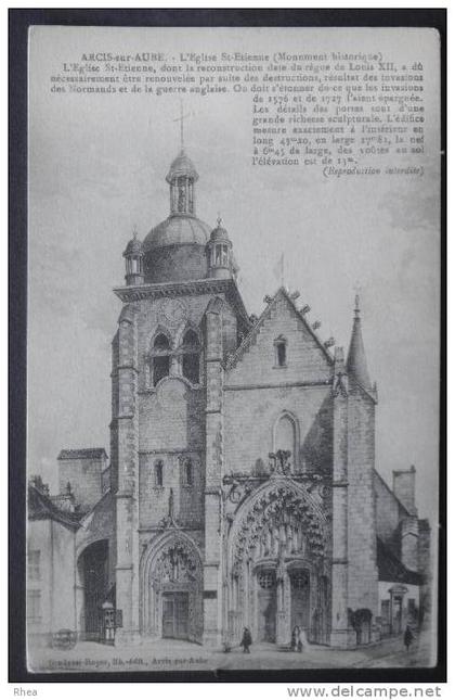 10 Arcis-sur-Aube ARCIS-sur-AUBE - L'Eglise St-Etienne (Monument historique) eglise sa D10D K10006K C10006C RH009123