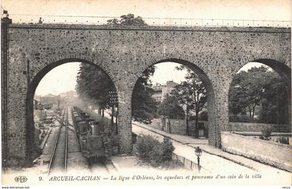 Carte POSTALE Ancienne de  ARCUEIL - Ligne d'ORLEANS, Aqueducs