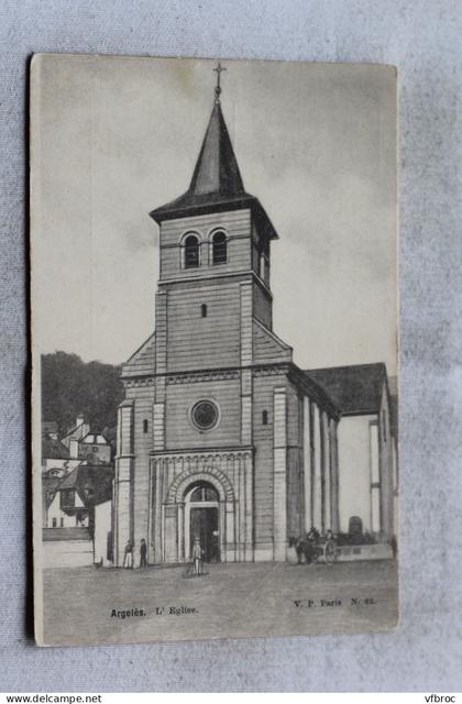 AC649/3, Argeles, l'église, Hautes Pyrénées 65