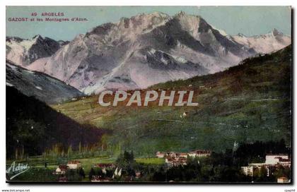 CPA Argeles Gazost et les montagnes d'Azun
