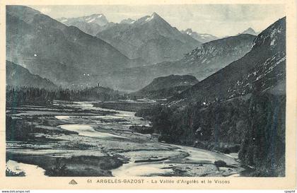 CPA Argeles Gazost La Vallee d'Argeles etle Viscos