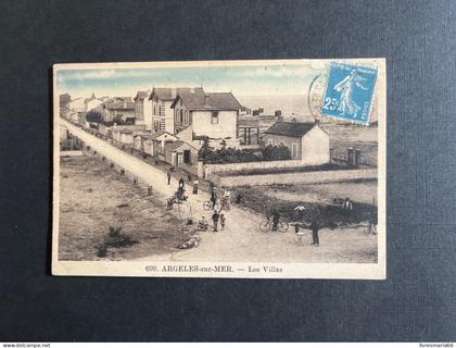Carte postale. Argelès-sur-mer — Les Villas