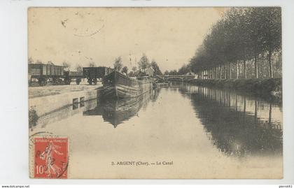 ARGENT SUR SAULDRE - Le Canal (péniche )