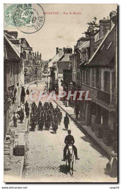 Argentan CPA Rue St martin