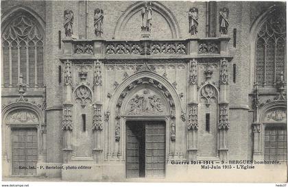 Guerre (1914-15) - Bergues bombardée (Mai-Juin 1915) - L'Eglise