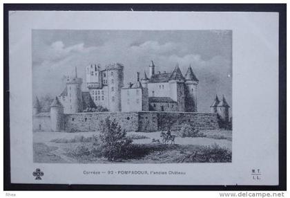 19 Arnac-Pompadour 92 - POMPADOUR, l'ancien Château chateau dessin D19D K19121K C19011C RH007218