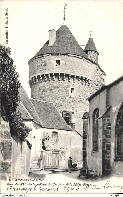 CPA ARNAY-le-DUC château de la Motte-Forte