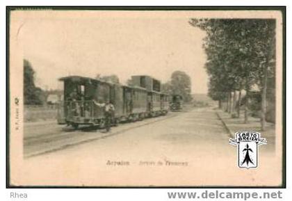 91 Arpajon - Arpajon - Arrivée du Tramway - cpa