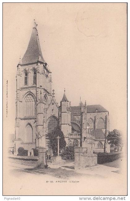 cp , 76 , ARQUES-la-BATAILLE , L'Église