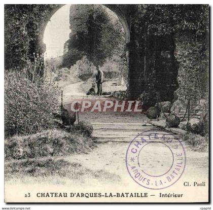 CPA Chateau D'Arques La Bataille Interieur