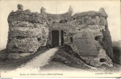 CPA Ruines Du Chateau d Arques