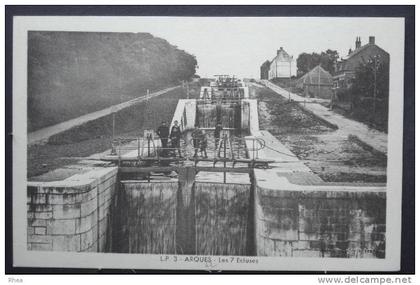 62 Arques canal ecluse sépia    D62D  K62040K  C62040C RH051302