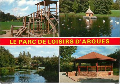 Carte Postale - 62 - Arques - Le Parc de Loisirs - Multivues - Flamme Postale de Arques - CPM - Voir Scans Recto-Verso -
