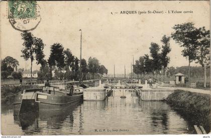CPA ARQUES - L'Ecluse carree (129881)