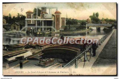 CPA Arques Le Canal d'Arques et l'Ascenseur de Fontinette