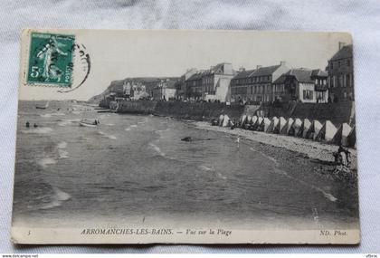 Arromanches, vue sur la plage, Calvados 14