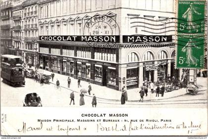 (21/01/26) 75-CPA PARIS - 1er ARRONDISSEMENT - 91 RUE DE RIVOLI - CHOCOLAT MASSON