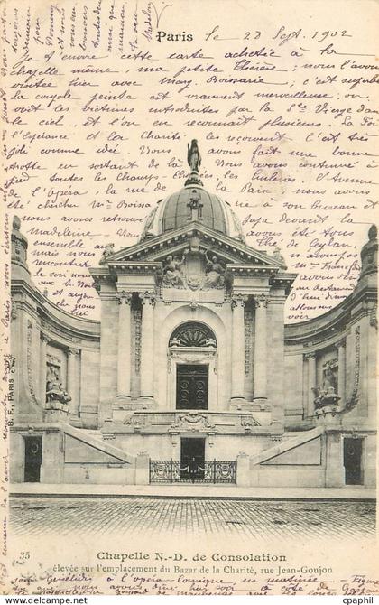CPA Chapelle N D de Consolation Paris (carte 1900)