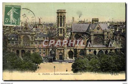 CPA Paris Saint Germain L Auxerrois carte toilee