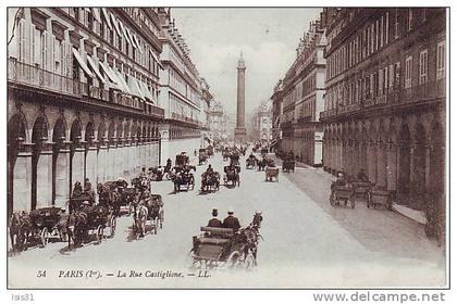 Dép 75 - K896 - Paris - Arrondissement: 01 - La rue Castiglione - bon état