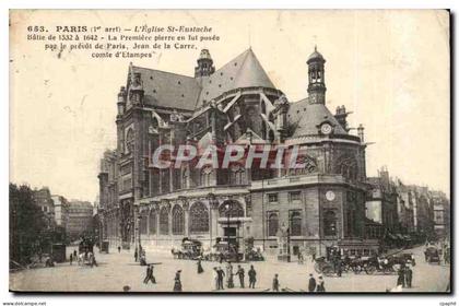 Paris CPA L'eglise St Eustache