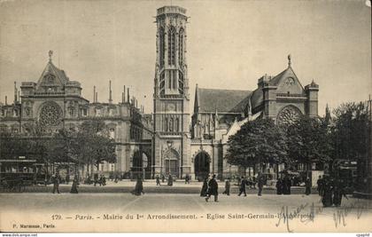 Paris CPA Mairie du 1er arrondissement Eglise Saint Germain l'auxerrois