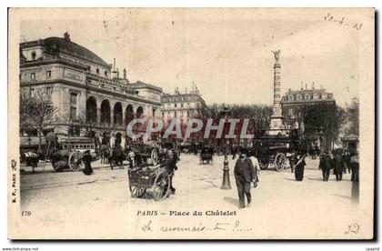 Paris CPA Place du Chatelet