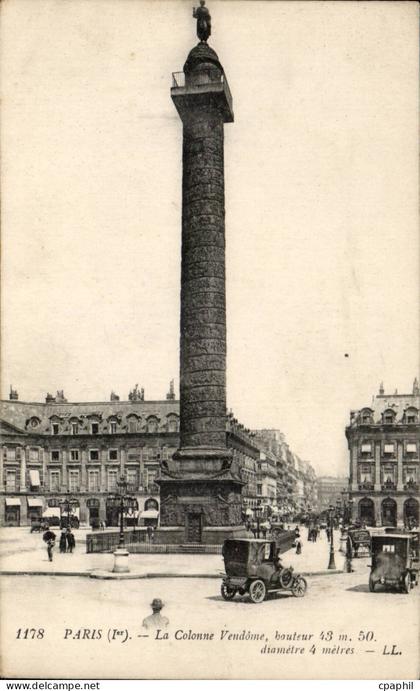 CPA Paris Colonne Vendome