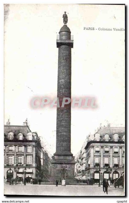 CPA Paris Colonne Vendome