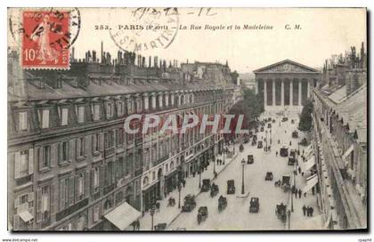 CPA Paris La Rue Royale et La Madeleine