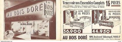 CPSM Paris 02 carte Publicitaire Au Bois Doré Boulevard Sébastopol