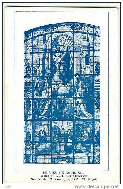 Dép 75 - Paris - Arrondissement 02 - Basilique de Notre Dame des Victoires - Le voeu de Louis XIII - 2 scans - état