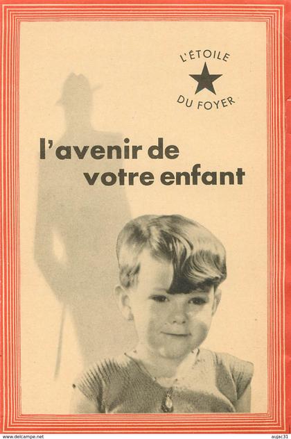 Dép 75 - Paris - Arrondissement 02 - Enfants - L'étoile du foyer - L'avenir de votre enfant - 137 Bd Sébastopol - état