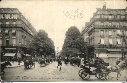 Paris- Boulevard des Italiens -CPA