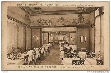 - paris -ref-B423-  restaurant italien poccardi - 12 rue favart et 9 bld des italiens - restaurants - salle a manger -