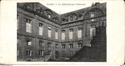 Paris CPA La bibliotheque nationale (library)