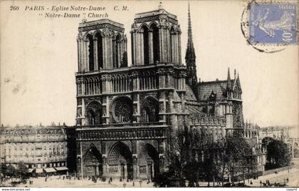 CPA Paris Eglise Notre Dame