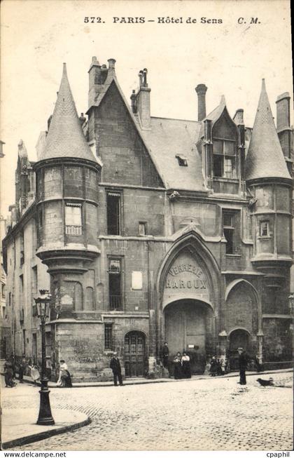 CPA Paris Hotel De Sens