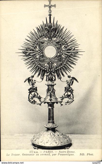 CPA Paris Notre Dame Le Tresor Ostensoir en vermeil par Pousseilgue