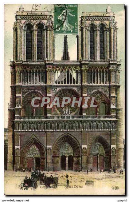 Paris - 4 - Notre Dame CPA