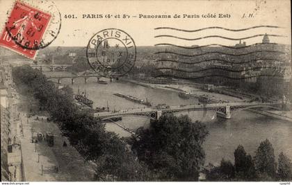Paris - 4 - Panorama de Paris CPA