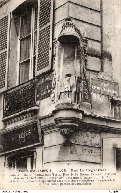 Paris CPA Rue Le Regrattier