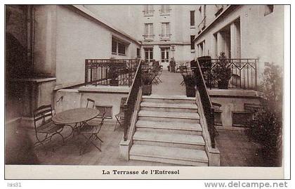 Dép 75- Paris - Arrondissement 05 - Foyer International des Etudiants -Boulevard Saint Michel -La Terrasse de l´Entresol