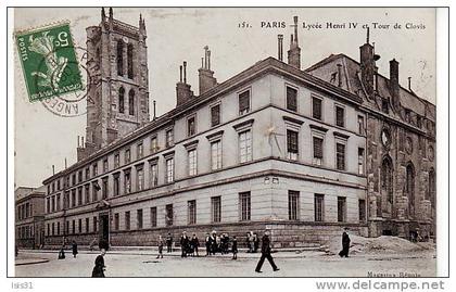 Dép 75 - Q921 - Paris - Arrondissement: 05 - Lycée Henri IV et tour de Clovis - état