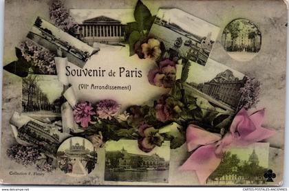 75007 PARIS - carte souvenir du 07ème arrondissement